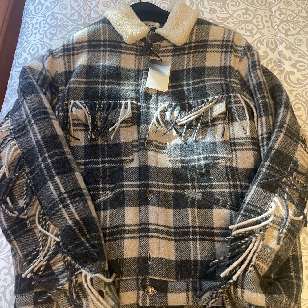 Isabel Marant Franklin Check Black and Gray Jacket